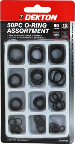 Συλλογή με 50 O-ring 12 διαφορετικών διαστάσεων